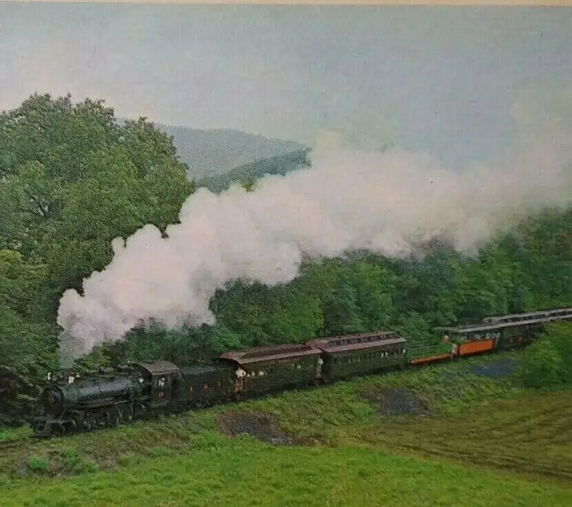 East Broad Top No 15 Railroad Card 2-8-2 Type Locomotive Steam Engine Train #30