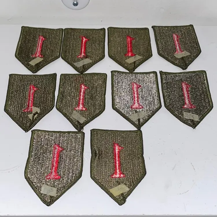 Lot Of 10 Big Red One Patches