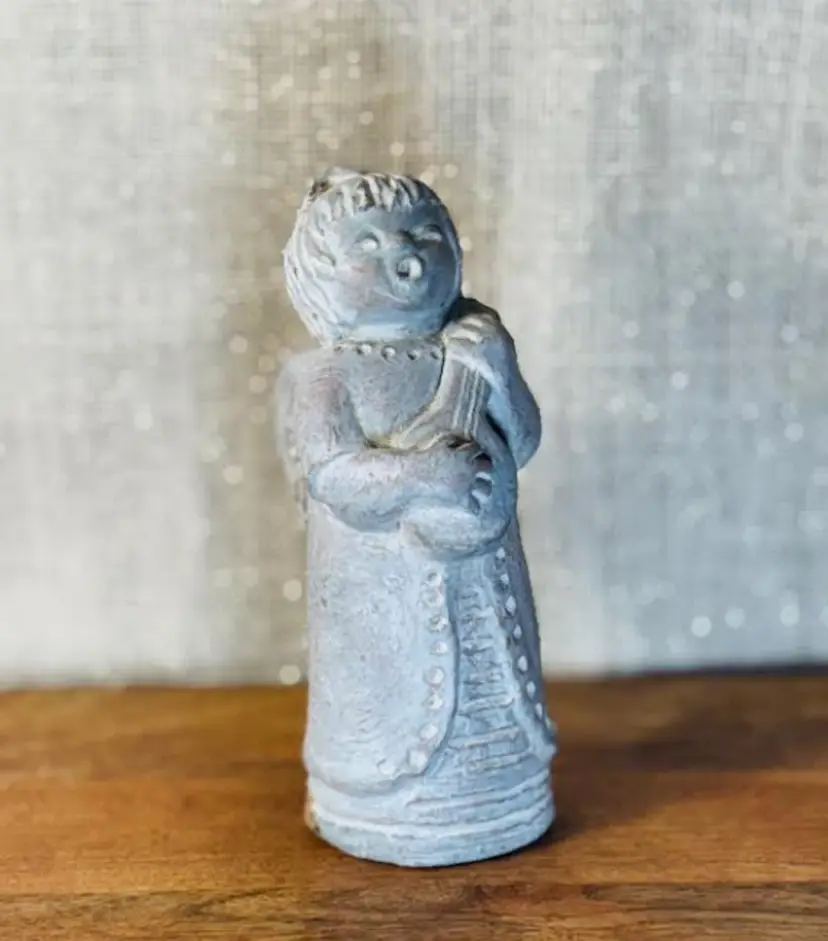 Vintage Isabel Bloom 1986 Sculpture “Singing Angel with Guitar