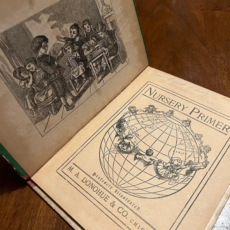 ANTIQUE Nursery Primer Book