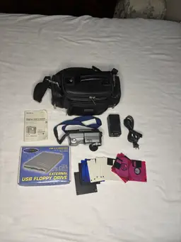 Sony Mavica MVC FD88 Digital Camera Bundle USB Drive 14 Disks Tested
