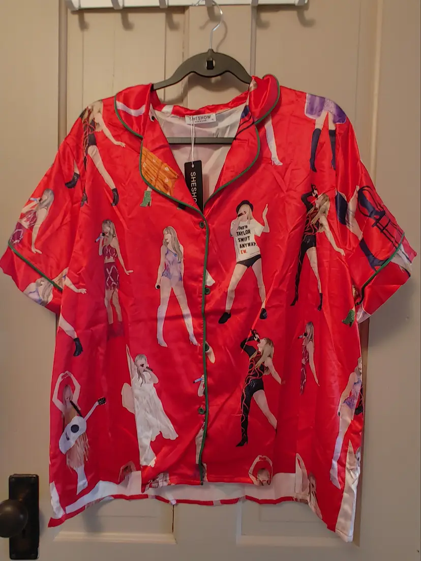 Pajamas- Brand: She Show. Size XL. NWT. Retail $38-48. Material: 97% polyester, 3% spandex. No callouts.