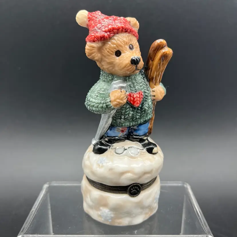 Boyd’s Bear Trinket Box Bearware w/ Trinket 4.25” Tall Numbered