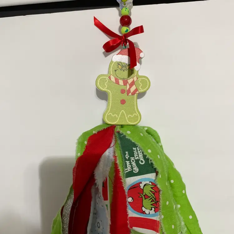 Wood Grinch Tassel Made By Me #1