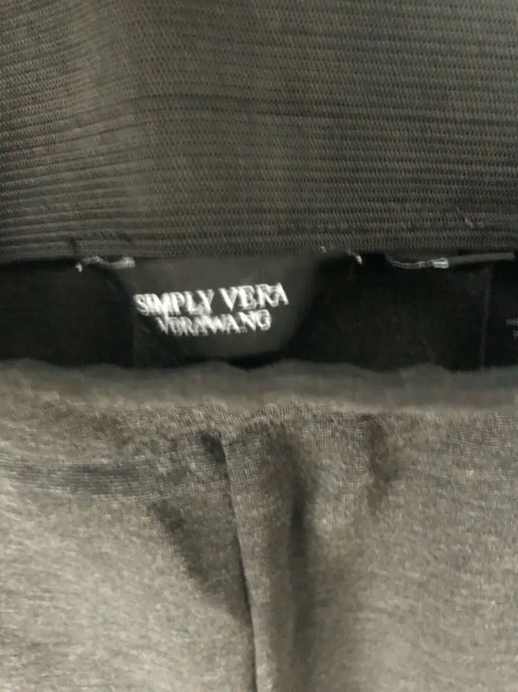 SIMPLY VERA Vera Wang Women’s Gray Mid Rise Legging Pants Stretch Pants XL