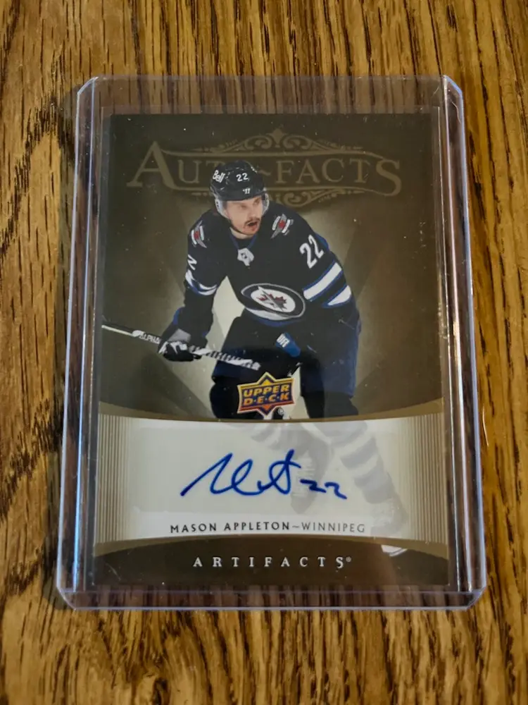 2022-23 UD Artifacts Mason Appleton Auto Jets