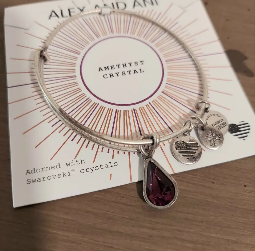 Alex and Ani Amethyst Bracelet New With Tags