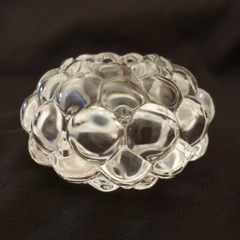 Crystal Votive Tealight Holder Orrefors Hallon Raspberry by Anne Nilsson Sweden