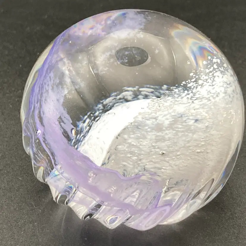 Caithness of Scotland Paperweight Titled Misty! Marked On Bottom! 2 1/2” Tall 2 1/2” Wide! No Issues!