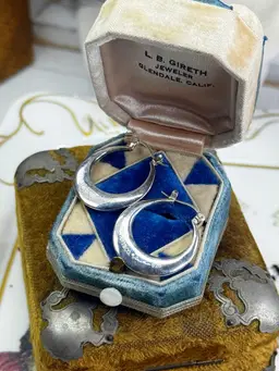 Vintage Tiffany & Co. Elsa Peretti Large .925 Sterling Silver Hoop