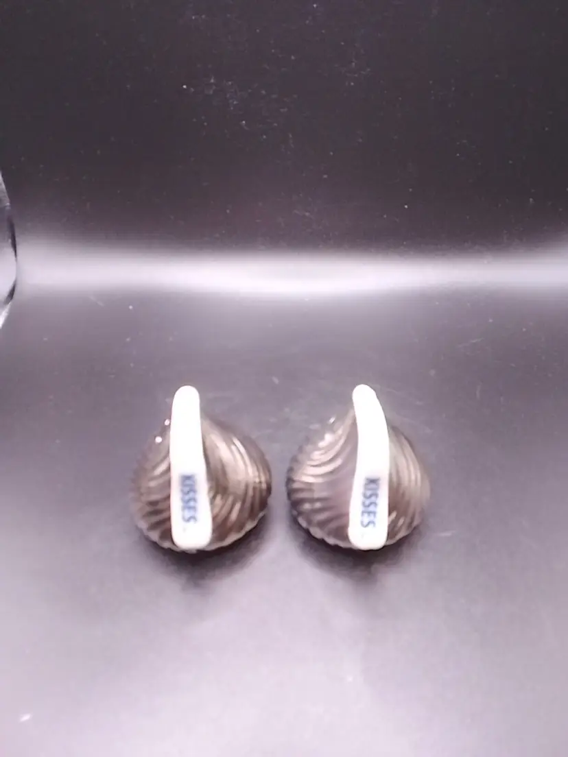 Hershey's Kisses Silver Novelty Ceramic Salt & Pepper Shakers Set, 2 Piece