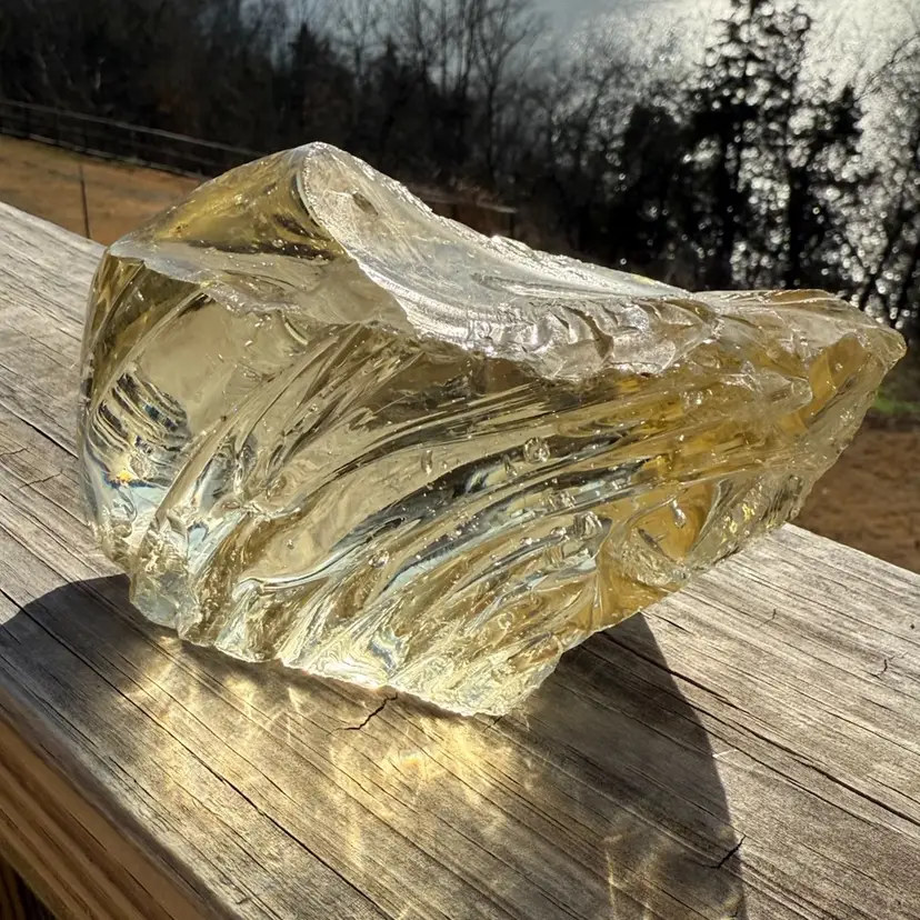 MCM Clear Sculptural Lucite Acrylic "Ice" Chunk