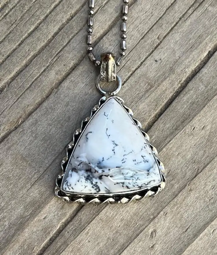 Denderite Triangle Necklace