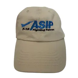 F-16 Fighting Falcon ASIP Khaki Dad Adjustable Unisex Hat Lockheed Martin