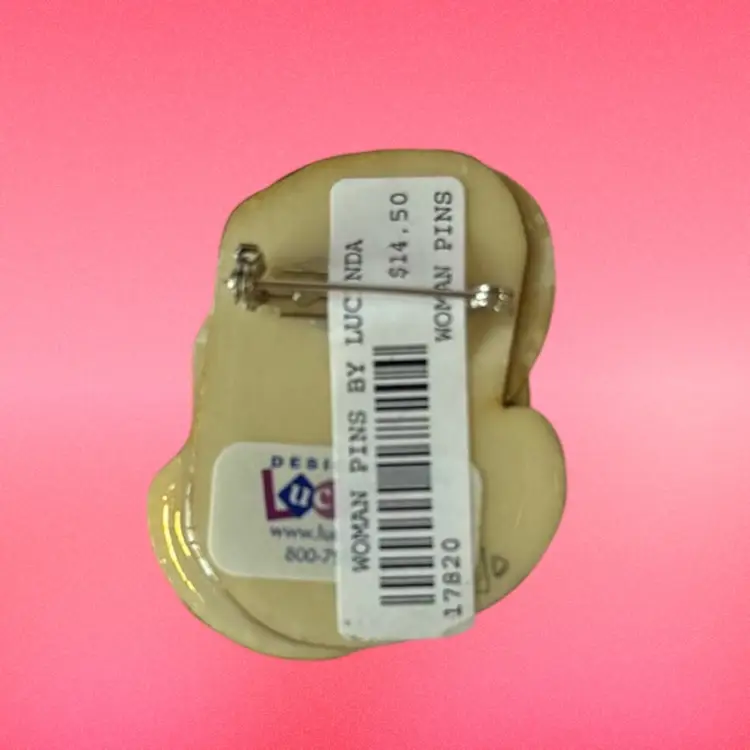 Lucinda Golfer And Golf Bag Brooch Set