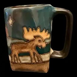 Mara Mexican Pottery Moose Mug 12 Oz
