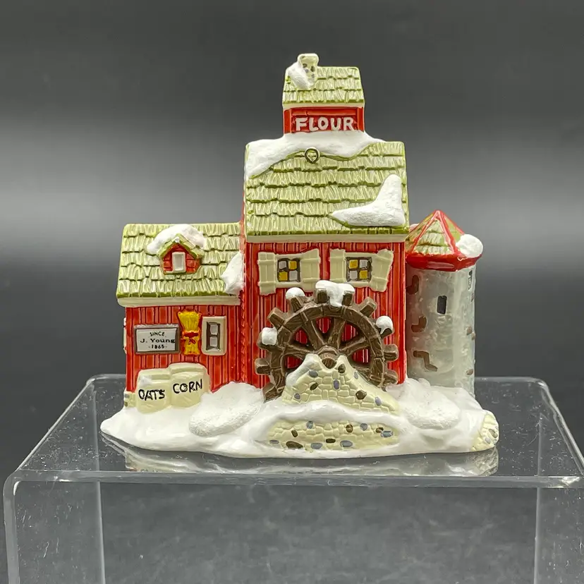 Dept 56 Snow Village Classic Ornament Series J Youngs Granary Christmas Decor