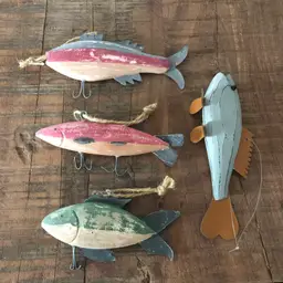 Vintage Midwest of Cannon Falls Fish Fishing Lure Christmas Tree Ornaments 4