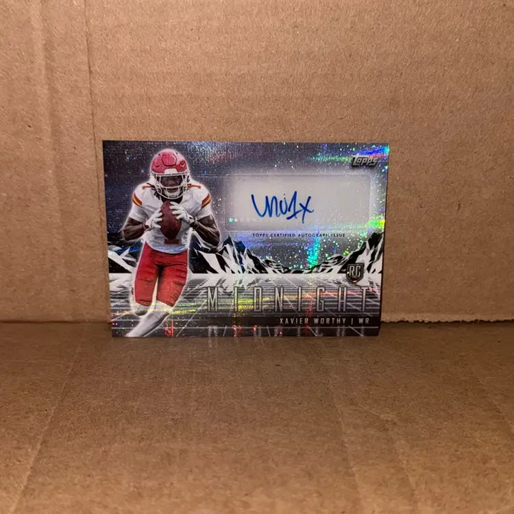 2024 Topps Midnight Xavier Worthy Rookie Horizon Auto RC