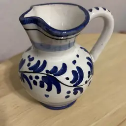 Small Blue & White Creamer