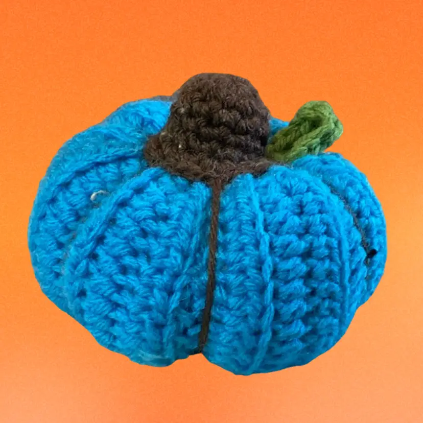 Pumpkin Crochet Plush Fall Halloween Decor Handmade