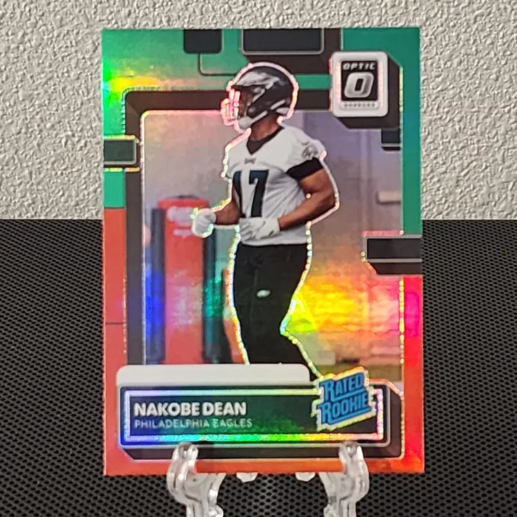 Nakobe Dean 2022 Donruss Optic Rated Rookie Red Green Prizm - Eagles