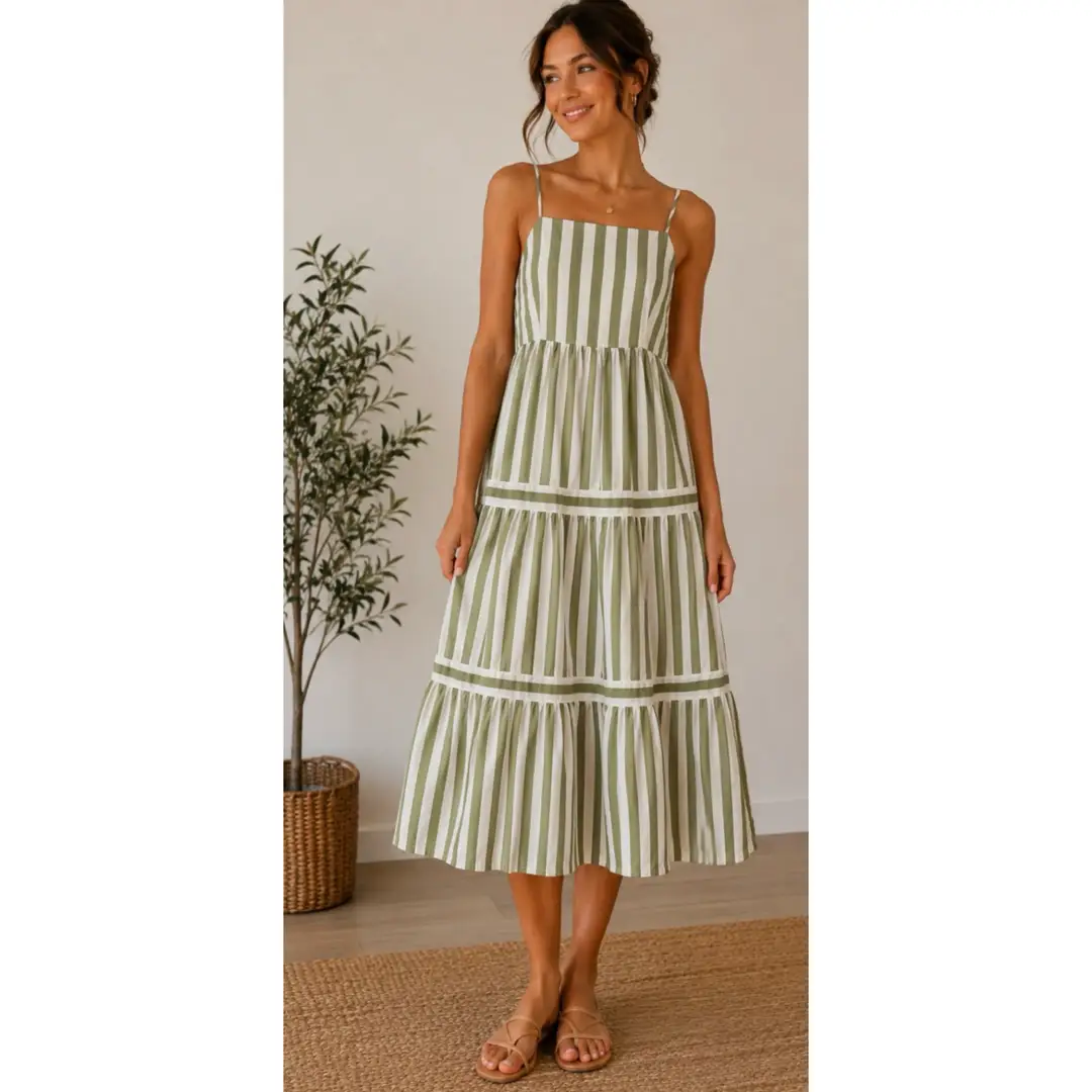 Striped Maxi Dress