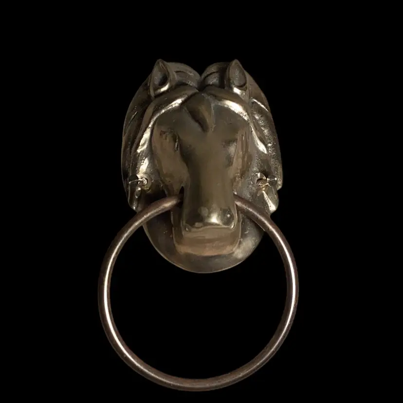 Horse Heavy Brass Door Knocker 7x4”