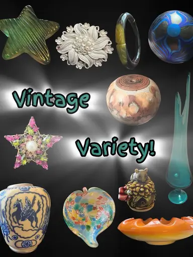Vintage Variety! Glass - Jewelry - Kitsch - Bakelite