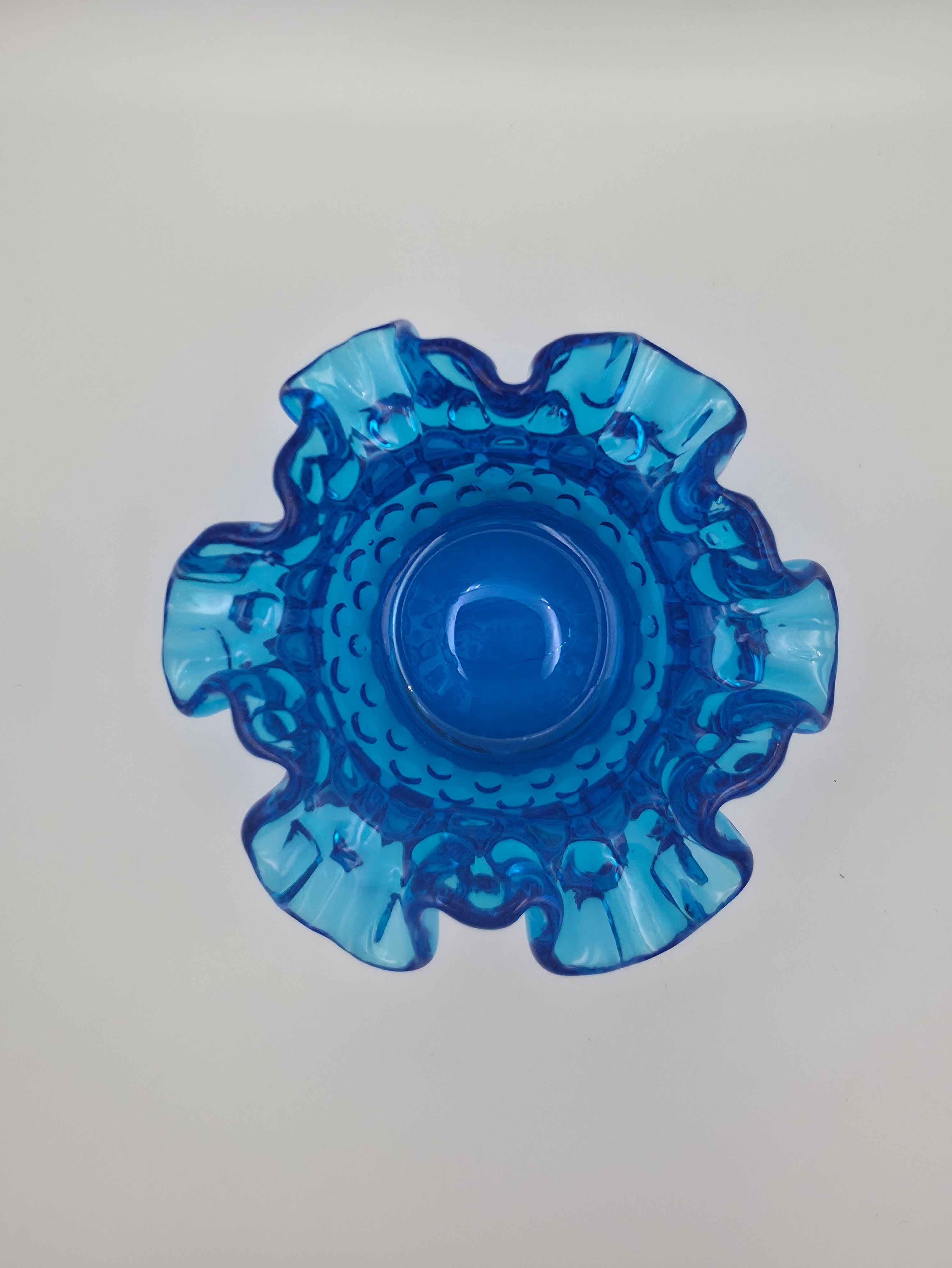 Niknax · Fenton Colonial Blue Hobnail Bell and Vase.