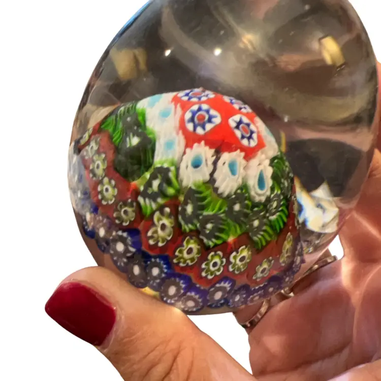 Murano Toso Millefiori Paperweight