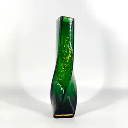 Emerald Green Glass Vase