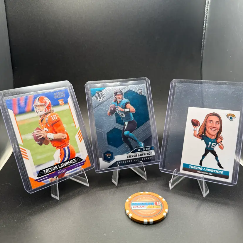 Trevor Lawrence RC 3-card Lot 2021 Jacksonville Jaguars