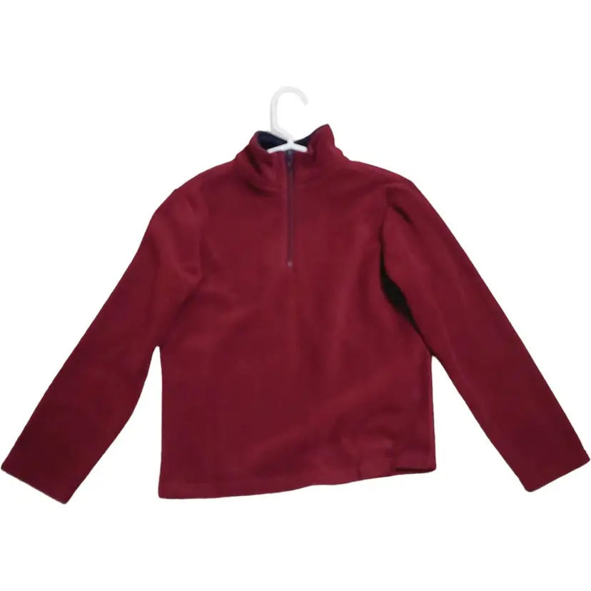 French Toast 1/4 Zip Front Fleece Sweatshirt Red Size M 8