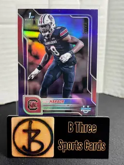 NYCK HARBOR 2025 Bowman Chrome U #82 Purple /75 South Carolina Gamecocks A1295