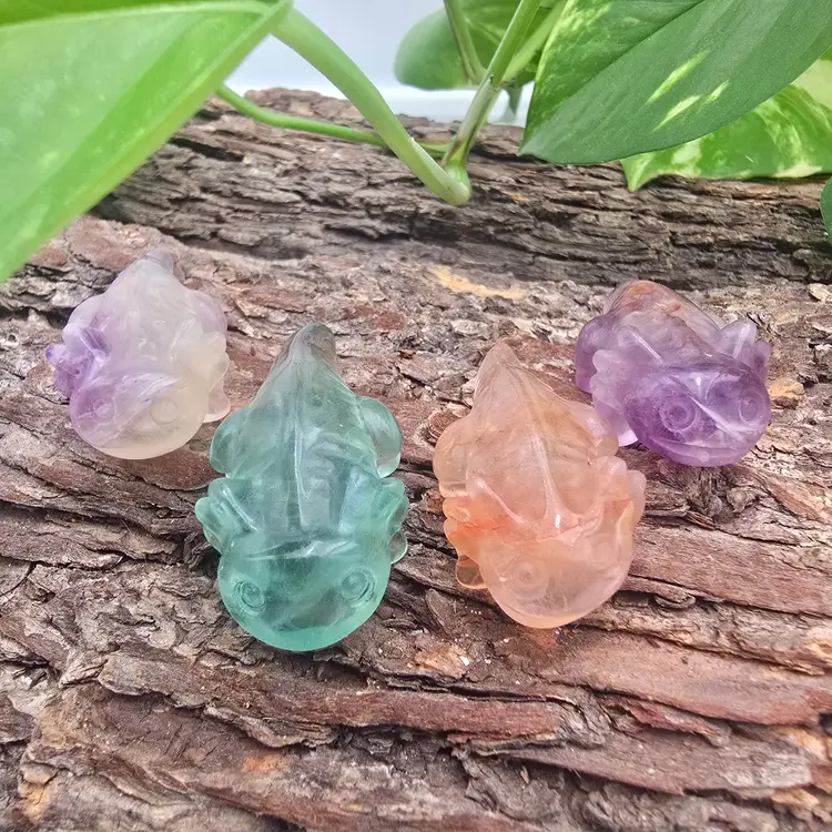 Fluorite Axolotyl from China ~ Random Pick ~ Crystal Carved Animals