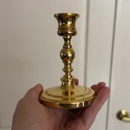 Vintage Baldwin Brass Round Base Candlestick