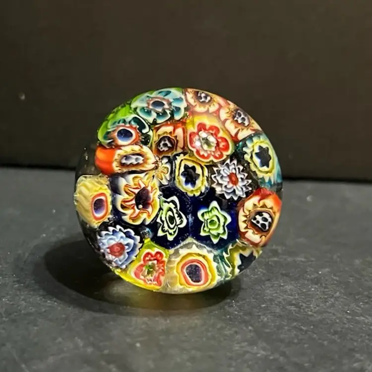Handblown Millefiori Wine Stopper *Glows* ~4” x 1.75” diameter