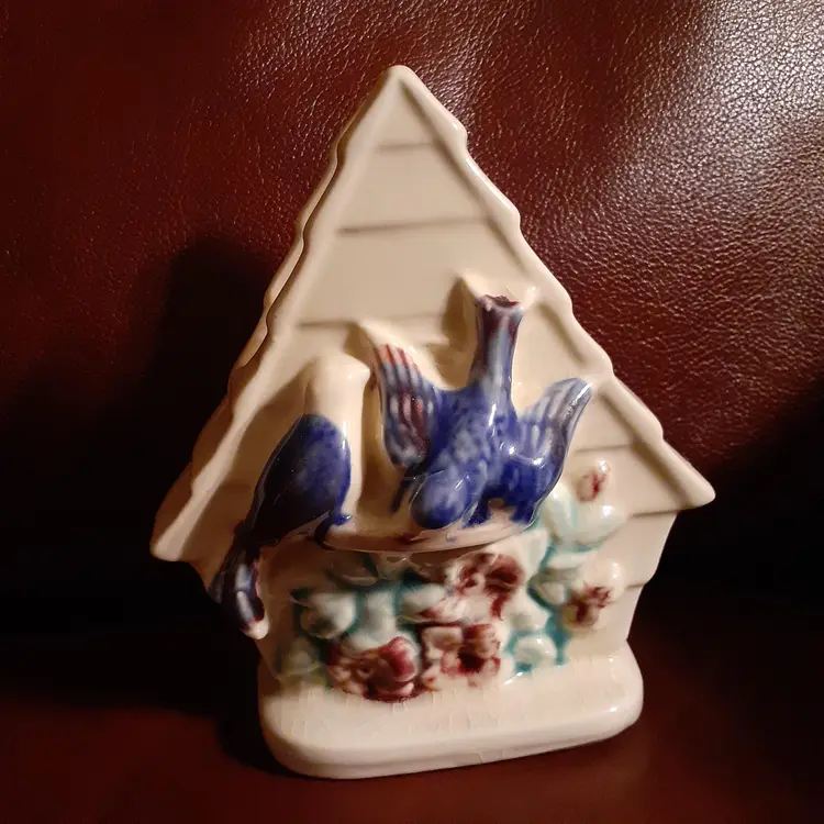 USA Pottery Bird House Wall Pocket