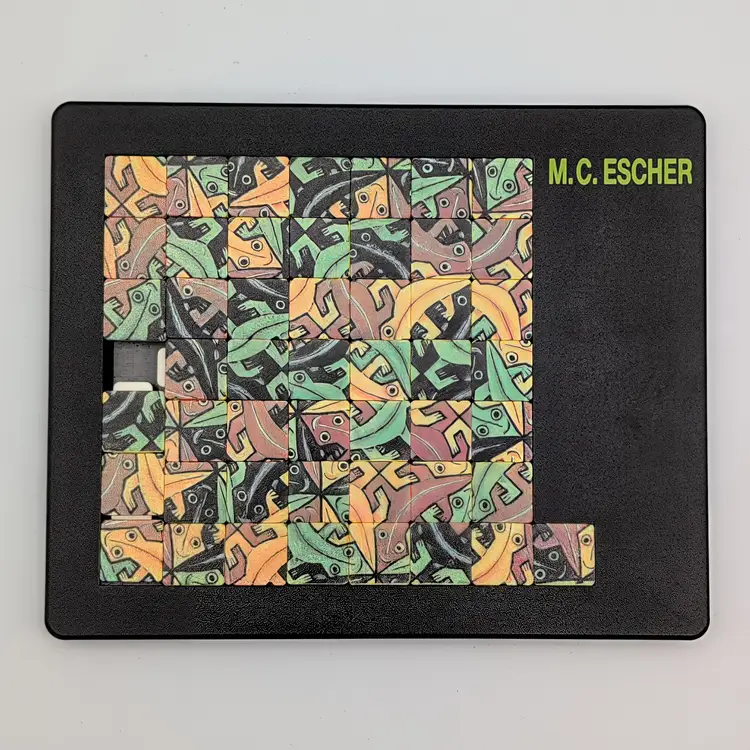 M.C. Escher Sliding Puzzle “E 118” 1963 Tessellation Art Pussycat Germany