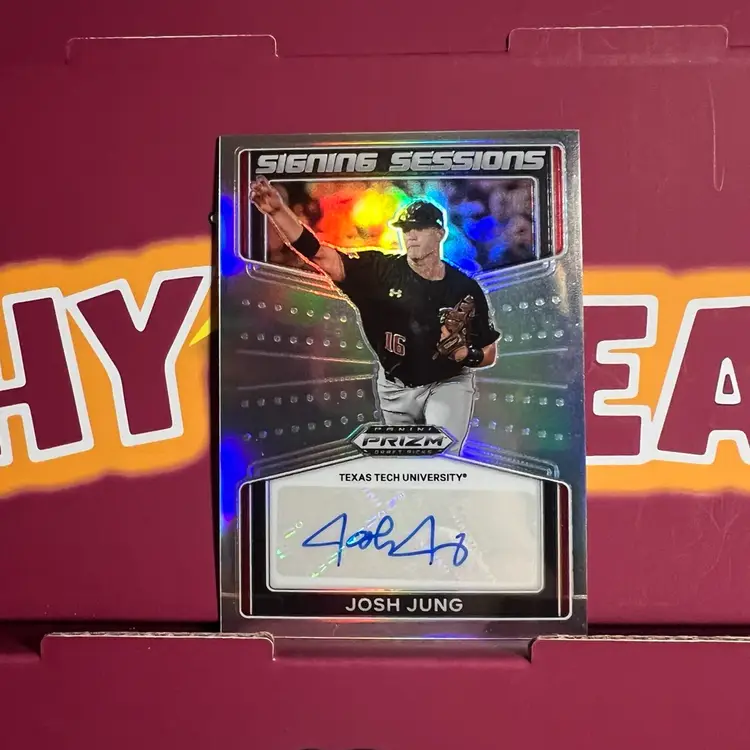 2022 Panini Prizm Draft Picks Josh Jung Refractor Auto