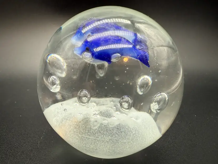 Dynasty Gallery Dolphin Paperweight UV Reactive