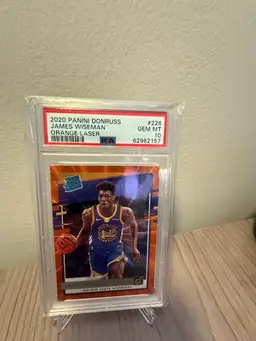 James Wiseman 2020 Donruss Orange Laser PSA 10