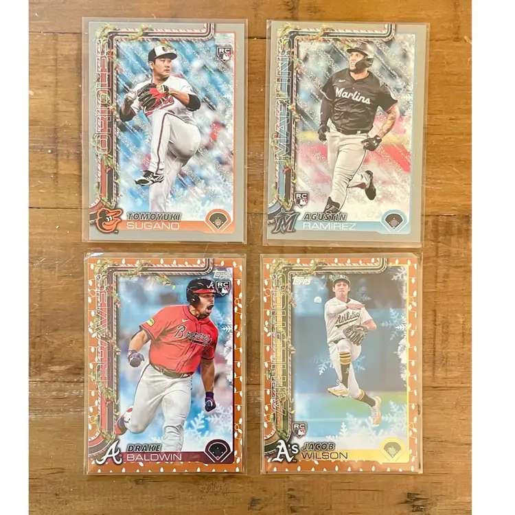 2025 Topps Holiday Rookies Parallels And Short Prints