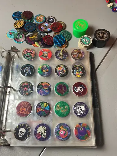 $1 POGS (Binder Full) Disney Pins, Marvel Patches And More!