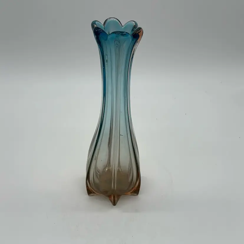 Vase Vintage Murano Venetian Sommerso- 10.5”H