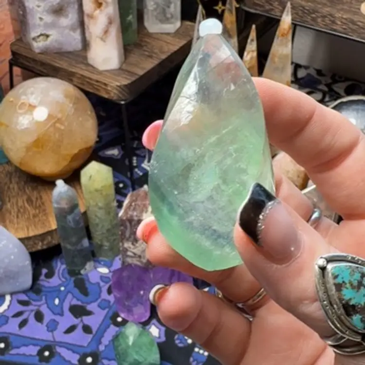 Fluorite Flame Damaged