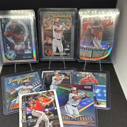Jackson Holliday RC Lot 2024 Topps, Bowman, Stadium Club Baltimore Orioles