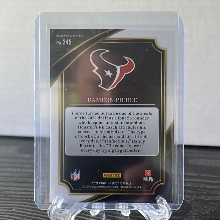 2022 Select Football Dameon Pierce Suite Level RC - Houston Texans 