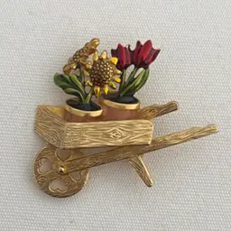 Vintage Gardener Pin Brooch